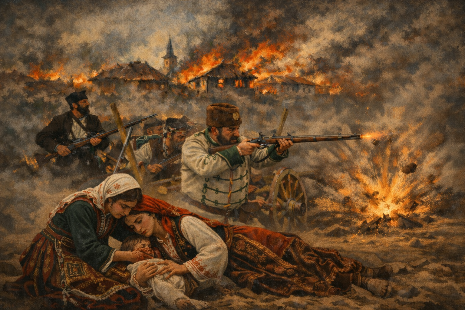 Драматична картина, посветена на Априлското въстание от 1876 г.